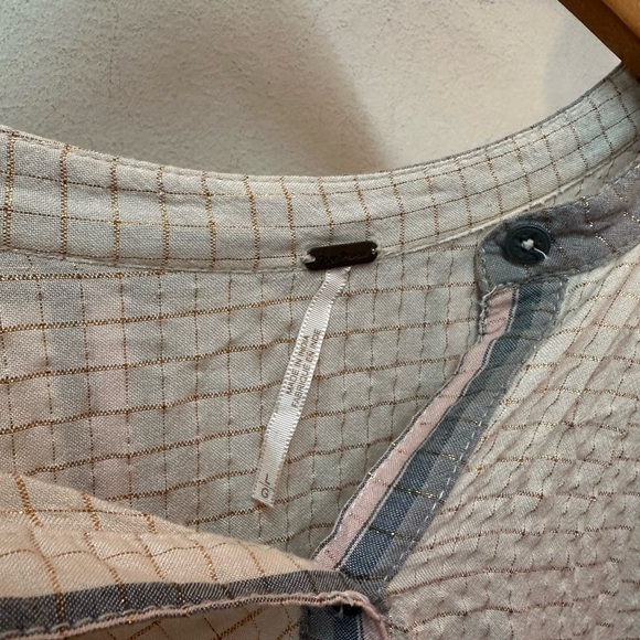 Free People Cream Sparkle Tunic - Picture 5 of 7